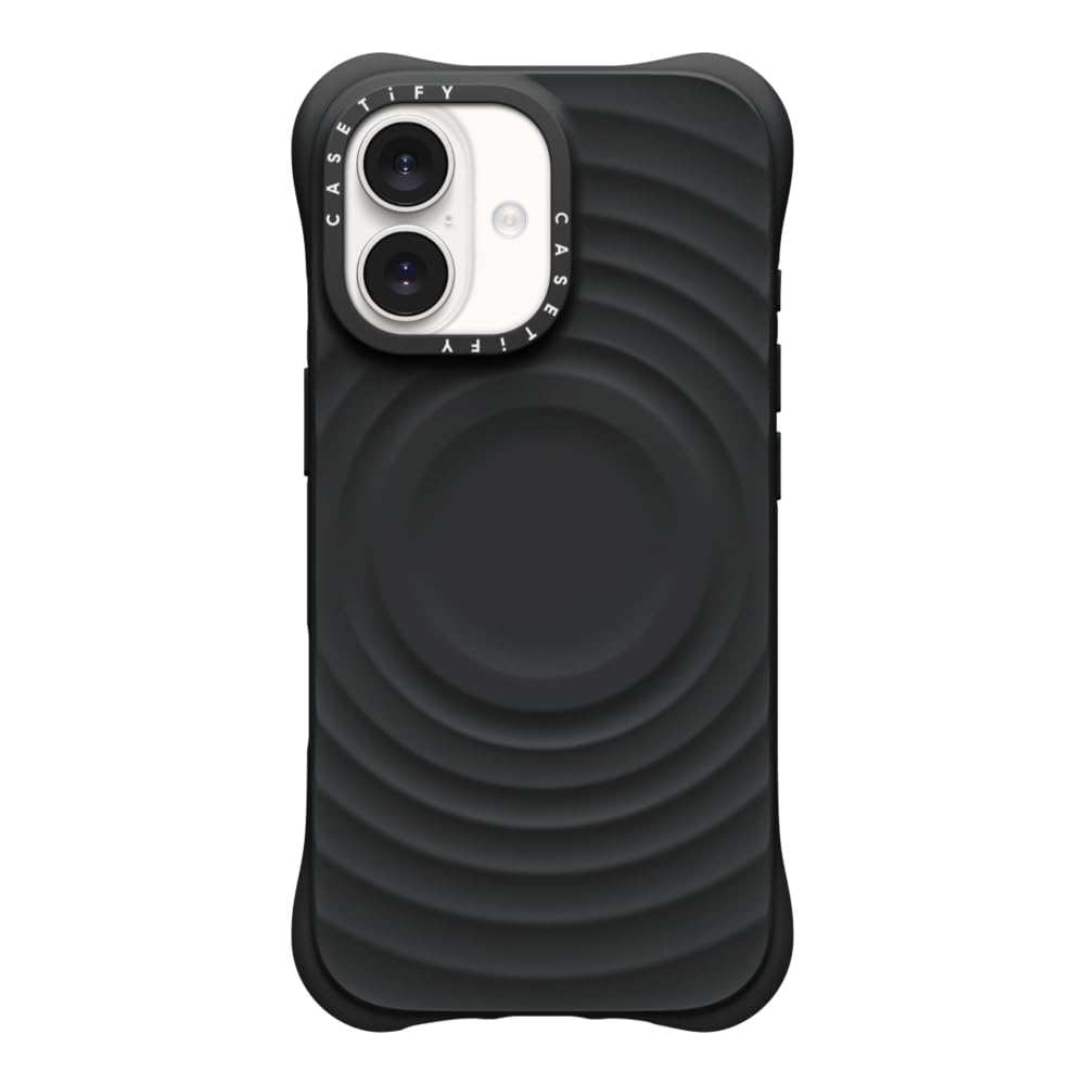 iPhoneアクセサリー iPhone17 Ripple Case Black CASETiFY CASETiFY Ripple iPhone 17 Case [Soft Touch/Lightweight/Compatible